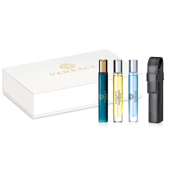 Versace Men Variety Gift Set BOXED - Travel Sprays, 3 x 0.3 oz (10ml) - NEW 4pc - Picture 7 of 10